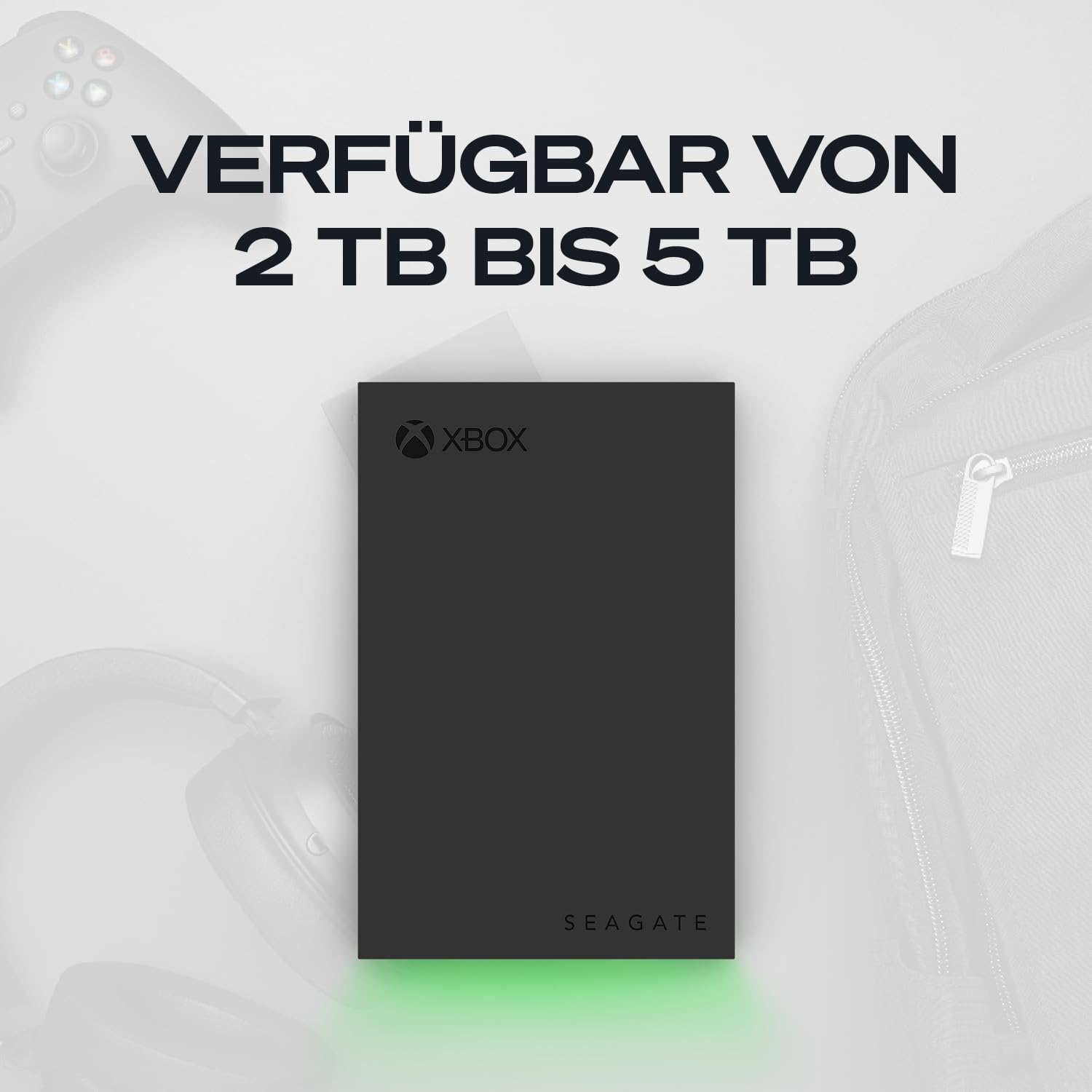 Seagate Game Drive Xbox 2TB Tragbare Externe Festplatte 2.5 Zoll USB 3.0 grau