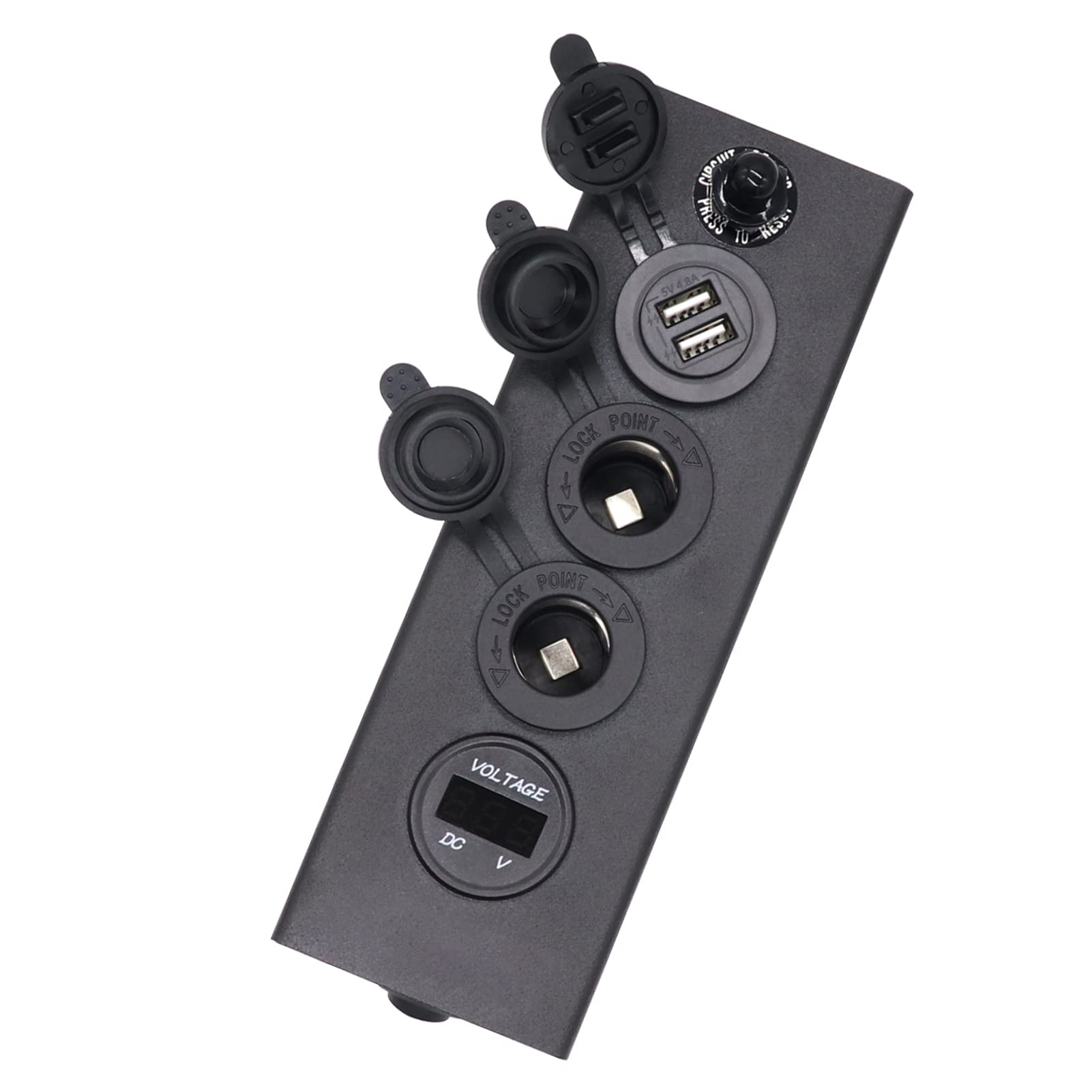 Hanzete Multifunzione Power Box 3 in1 Alimentatore Voltmetro Caricabatteria da Auto