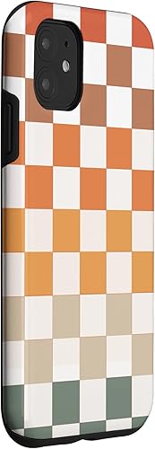 Miniatura 3 de Funda de tablero de ajedrez estético vintage a cuadros para iPhone 11