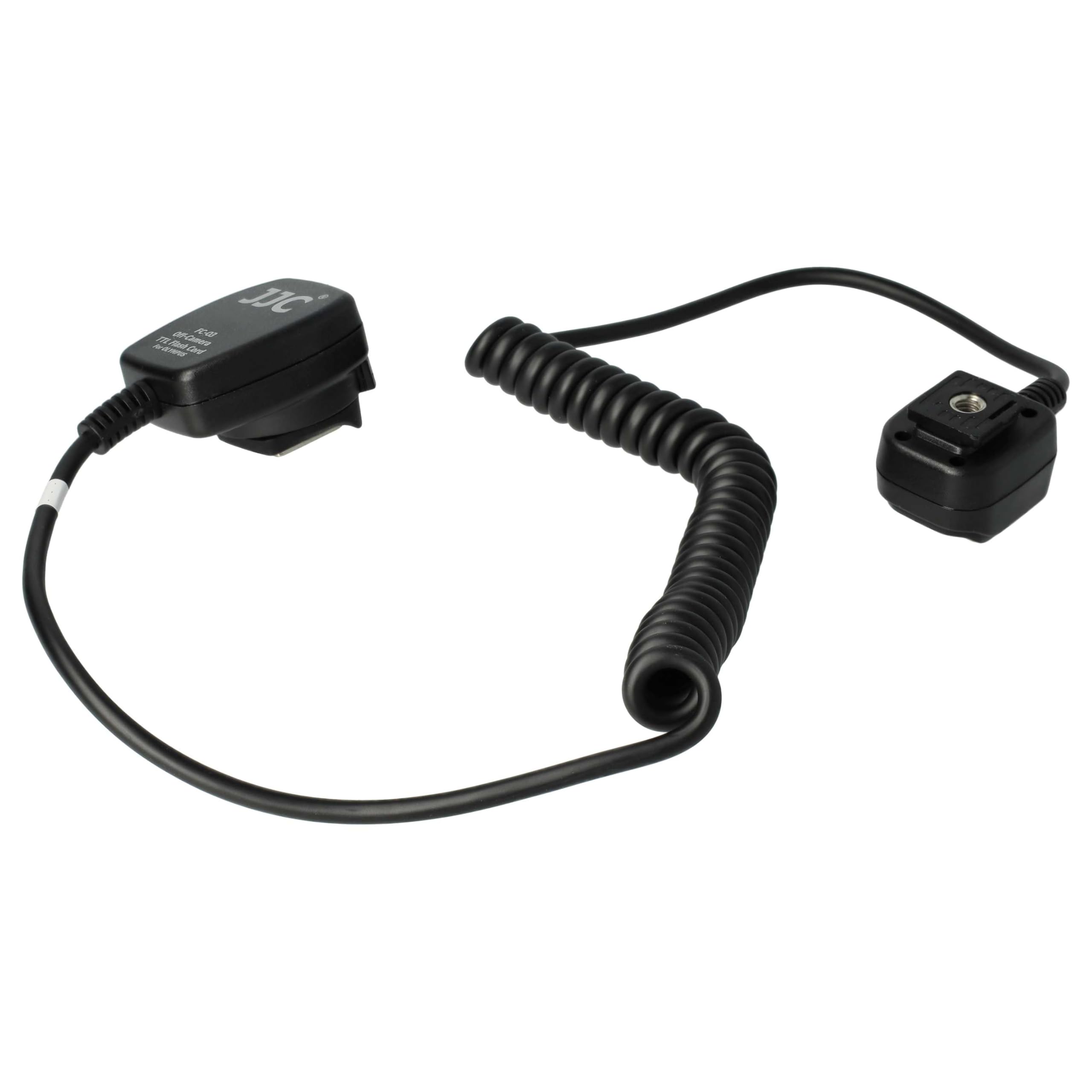 vhbw Câble TTL Compatible avec Panasonic C-5000S, C-5050, C-5060, C-7070, C-8080 Appareil Photo, Flash - Câble de synchronisation, 100cm