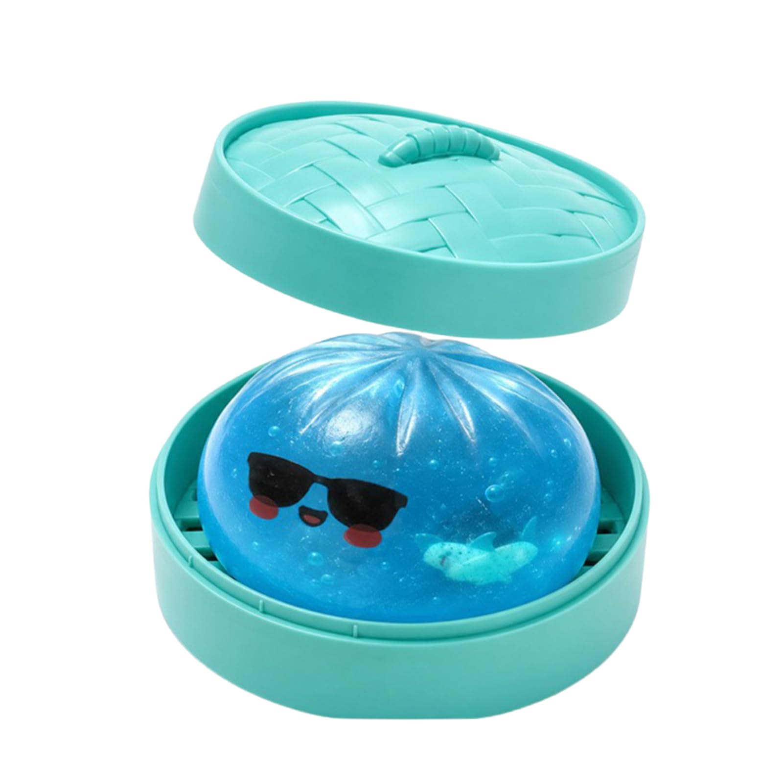 Dumpling Squishies Glitter Dumpling Squishies Toys Colorful Stress Fidget，Multicolour-D