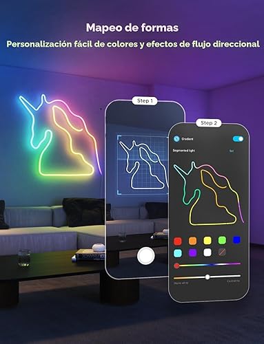 Miniatura 5 de Govee RGBIC - Tira de luces de neón, luces LED inteligentes de neón 2 funciona con materia, Alexa, Google Assistant, tira de luces de neón
