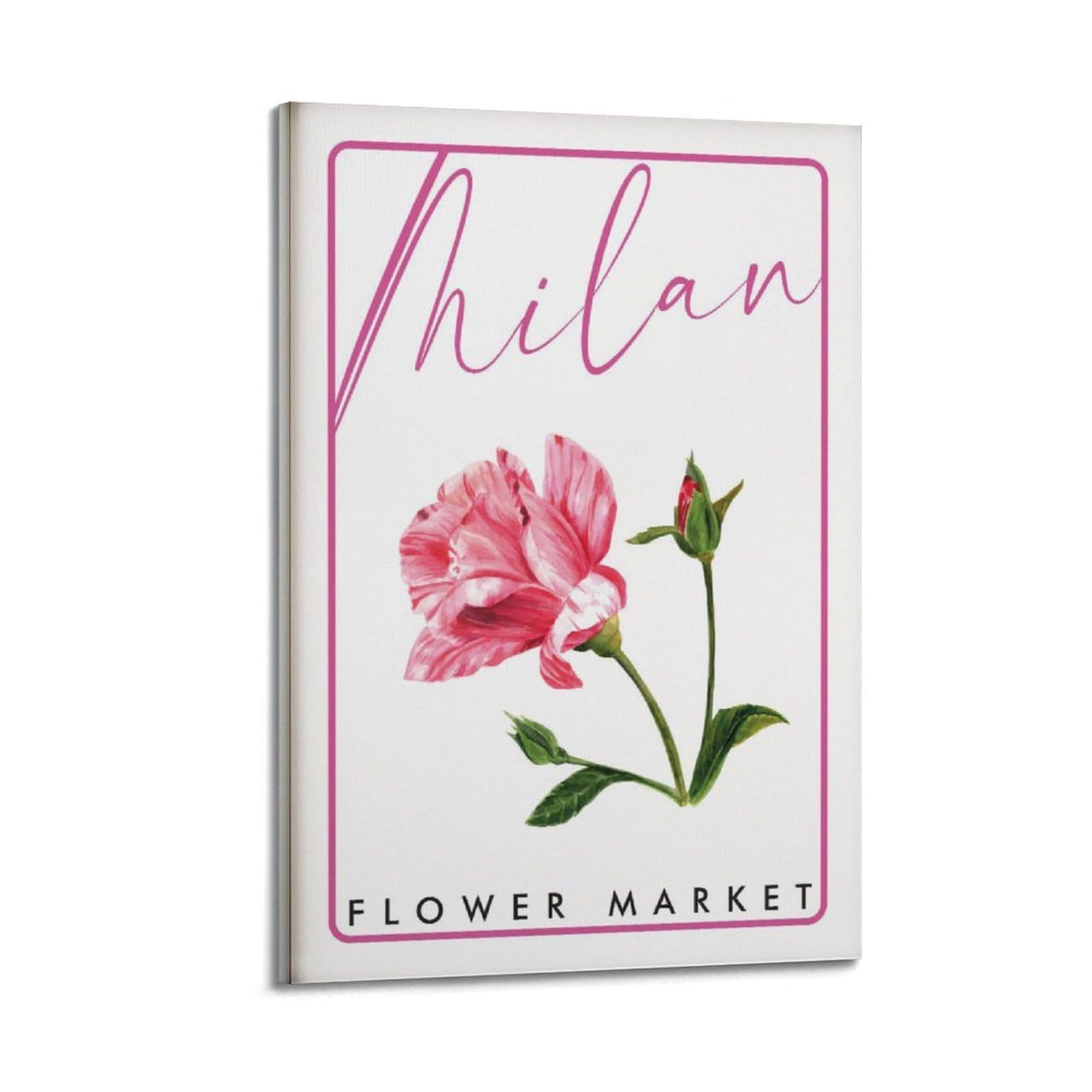 xiaoxiaoshen Milan Flower Market Botanical Canvas Poster Wall Art Prints Room Aesthetic Murals Bedroom And Living Decorations 24x36inch(60x90cm)