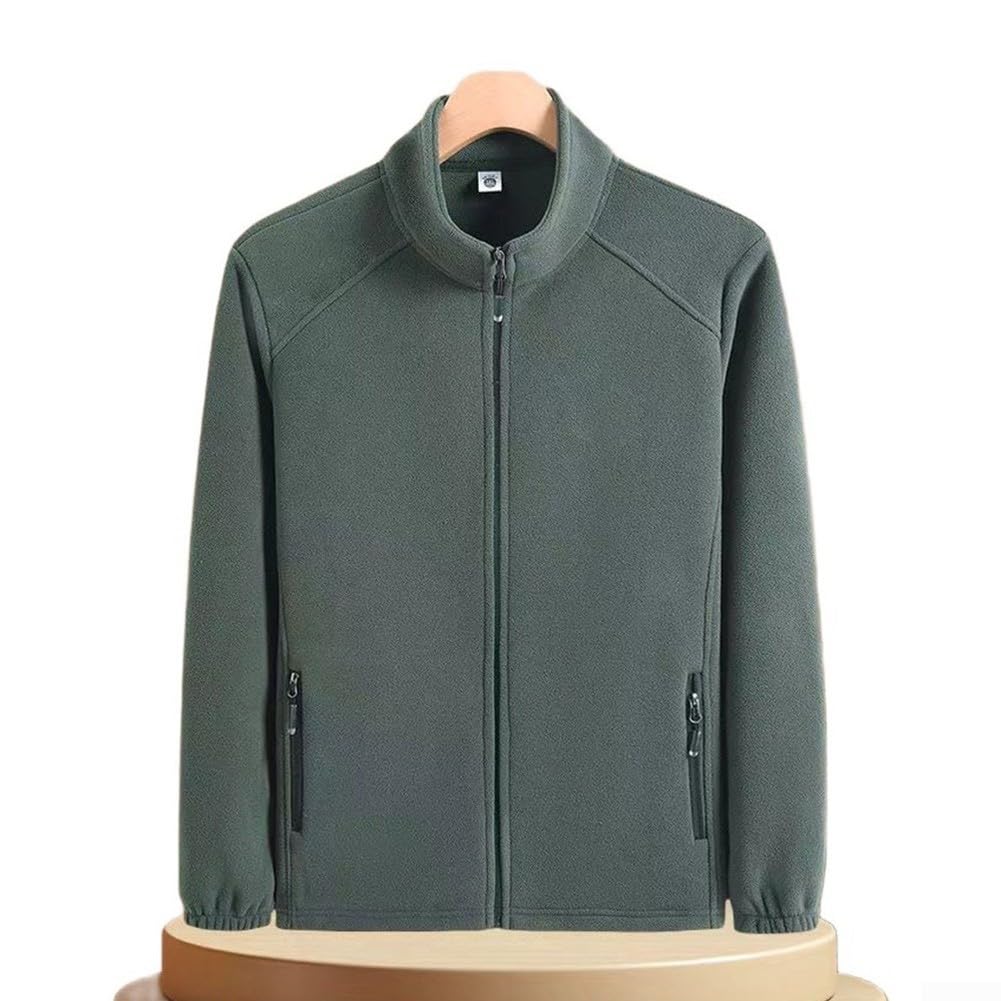 Chaqueta para polar Hombre Invierno, Cuello Alto, Cremallera, Talla XL-5XL