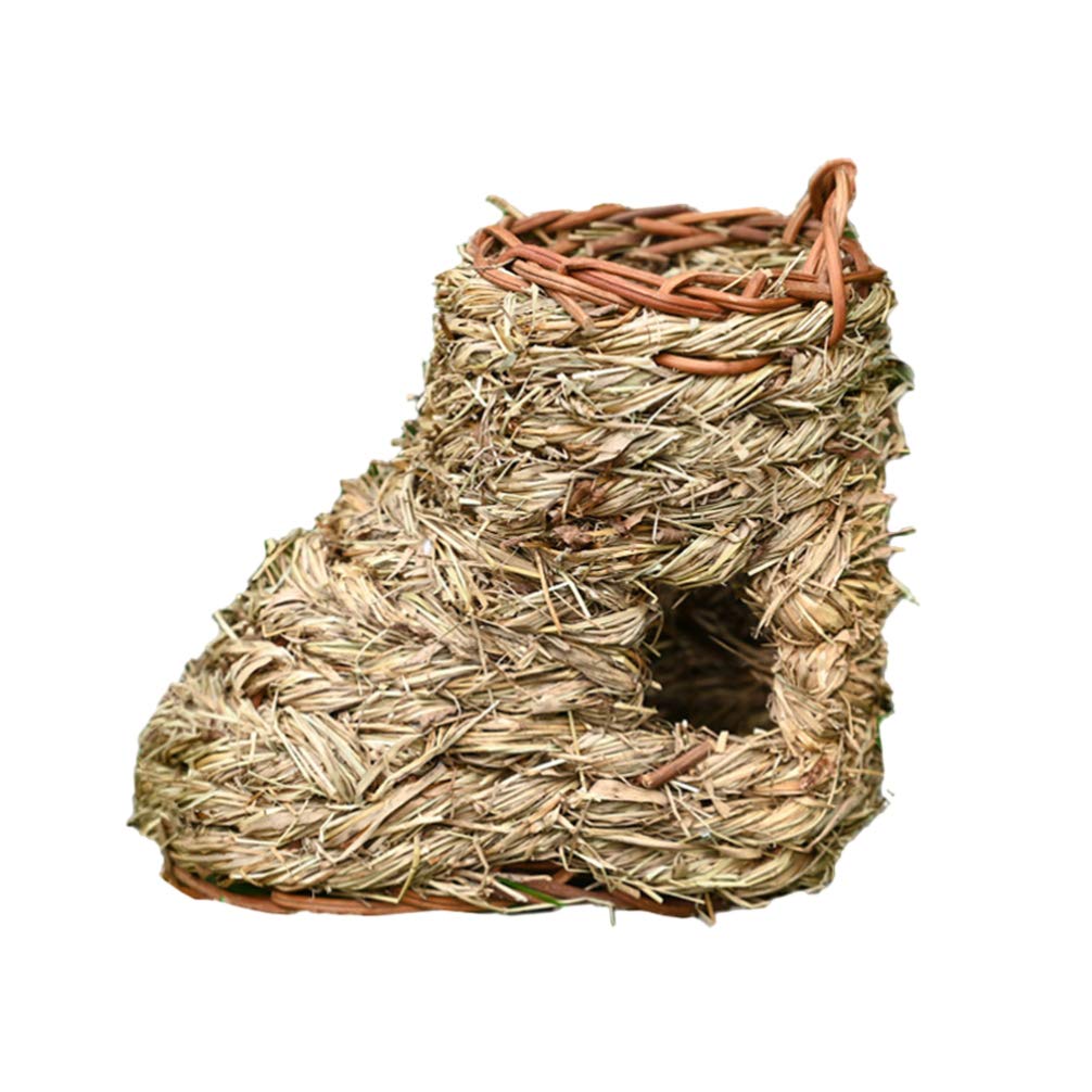 Hummingbird Birdhouse for Outside Hanging Grass Hand Woven Bird Nest Natural Bird Hut for Outdoor Garden Cage