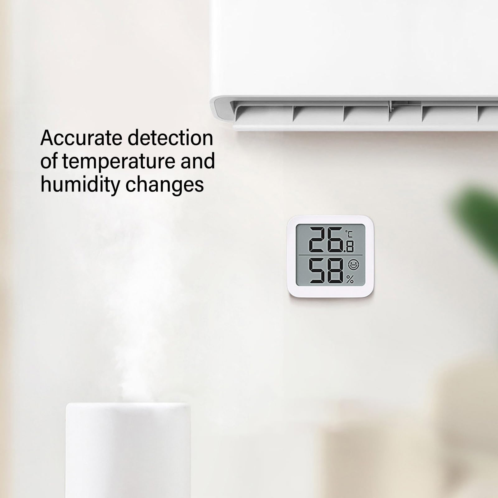 Lot de 2/4 thermomètres hygromètres numériques pour chambre de bébé, appareil de température et d'humidité avec indicateurs de confort, capteurs de température et d'humidité