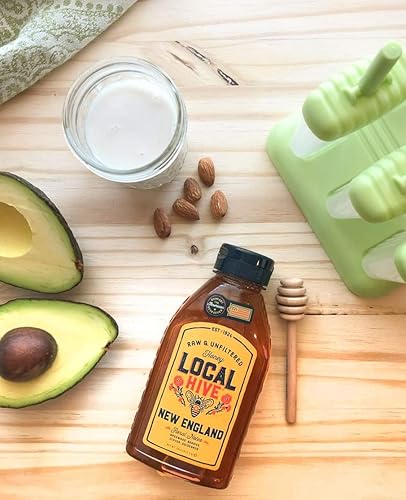 Miniatura 3 de Colmena local miel cruda y sin filtrar mezcla 100 de Nueva Inglaterra de Estados Unidos 40 onzas