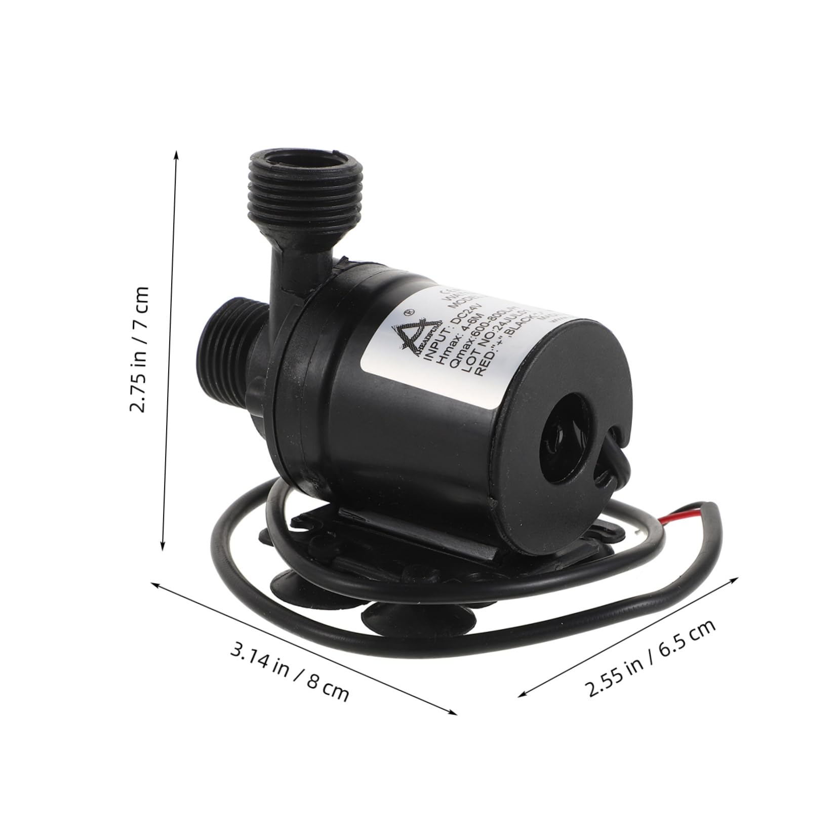 Schwarze Kleiner Tauchpumpe 4/4-zoll Gewinde Hochdruckwasserpumpe