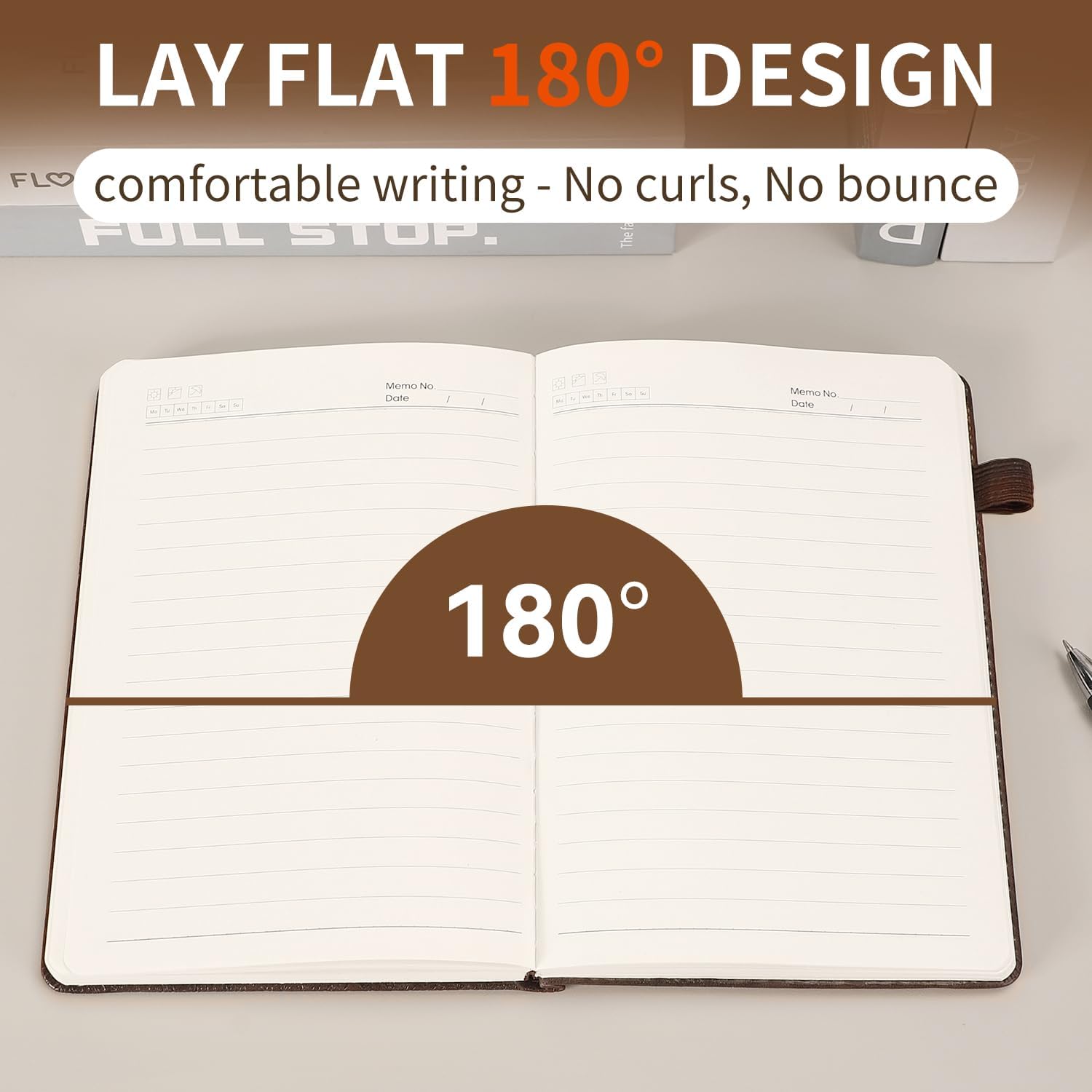 Lined Journal Notebook,Tree Growth Ring,256 Pages, A5 Size (5.7'' x 8.3'') image 4