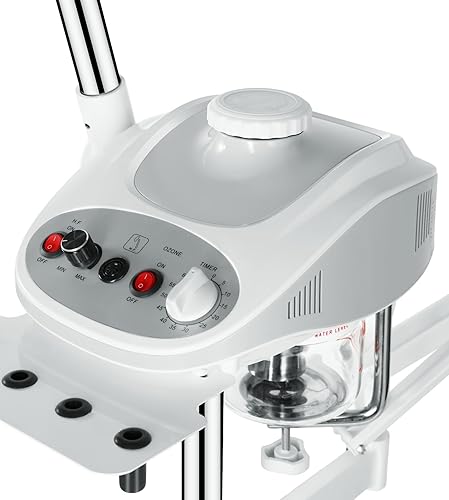 Miniatura 8 de Salonsunny 3 en 1 Profesional Vaporizador facial y lámpara LED de aumento y equipo de spa esteticista de alta frecuencia