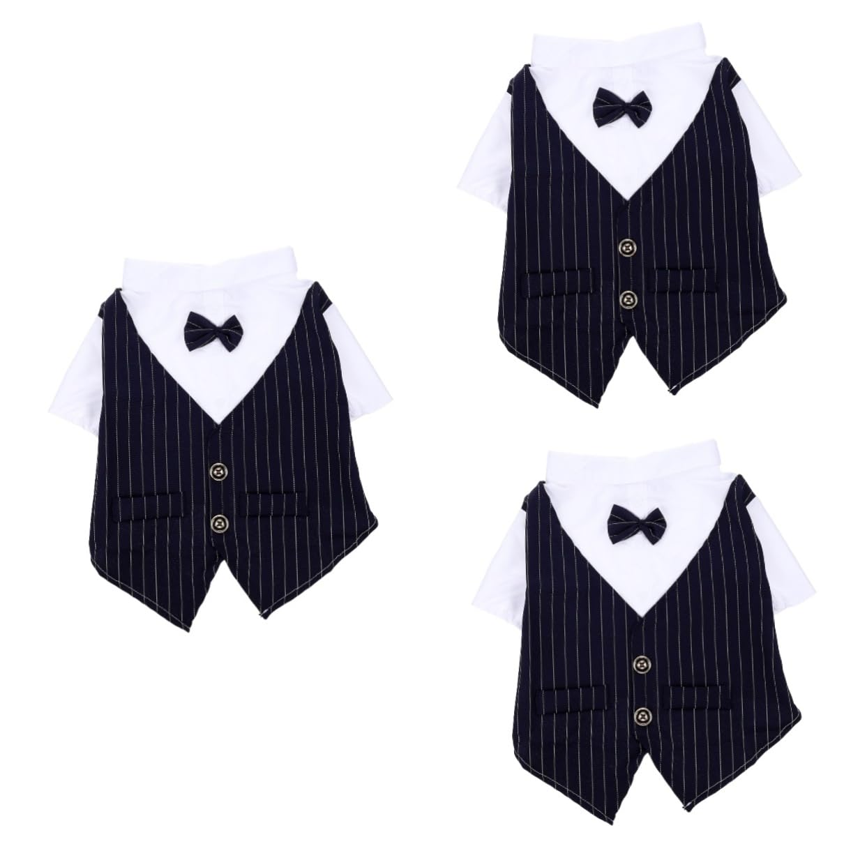 Chemise de chiot habillée BESPORTBLE et mouchoirs pour chien de taille moyenne polyester