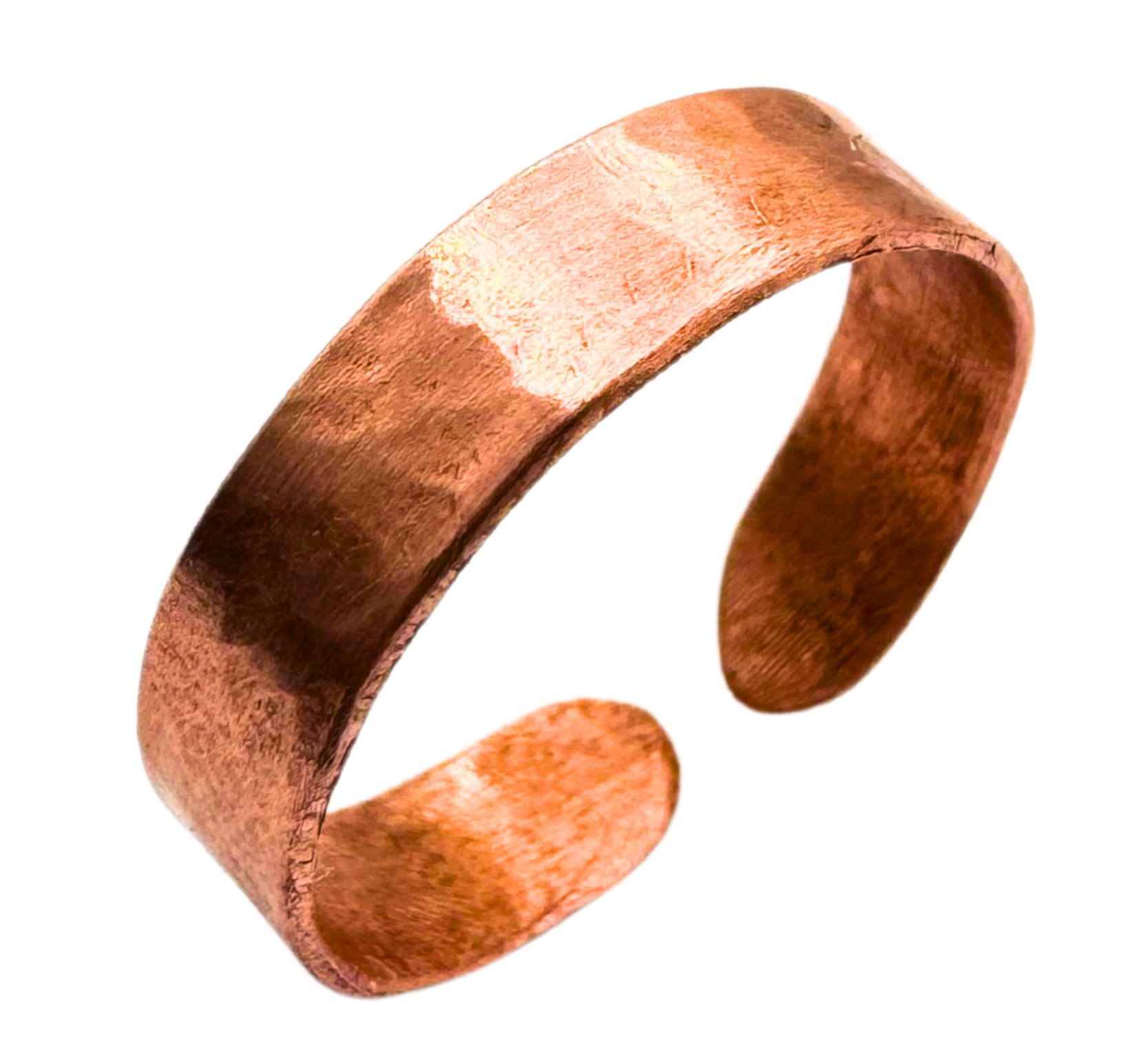 Antica Fucina Rho® Verstellbarer Ring aus reinem Kupfer | Fein und schlicht – 0,8 mm Metallstärke | Handgefertigt in Italien | Für Damen und Herren | Unisex
