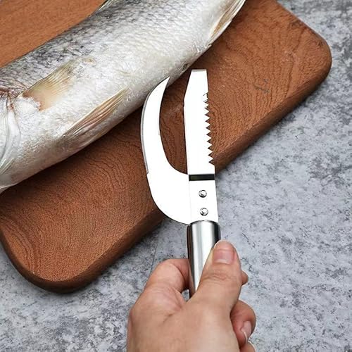 Ferramenta 3 em 1 de escavação de faca de corte de faca de peixe, descascadores de aço inoxidável pa