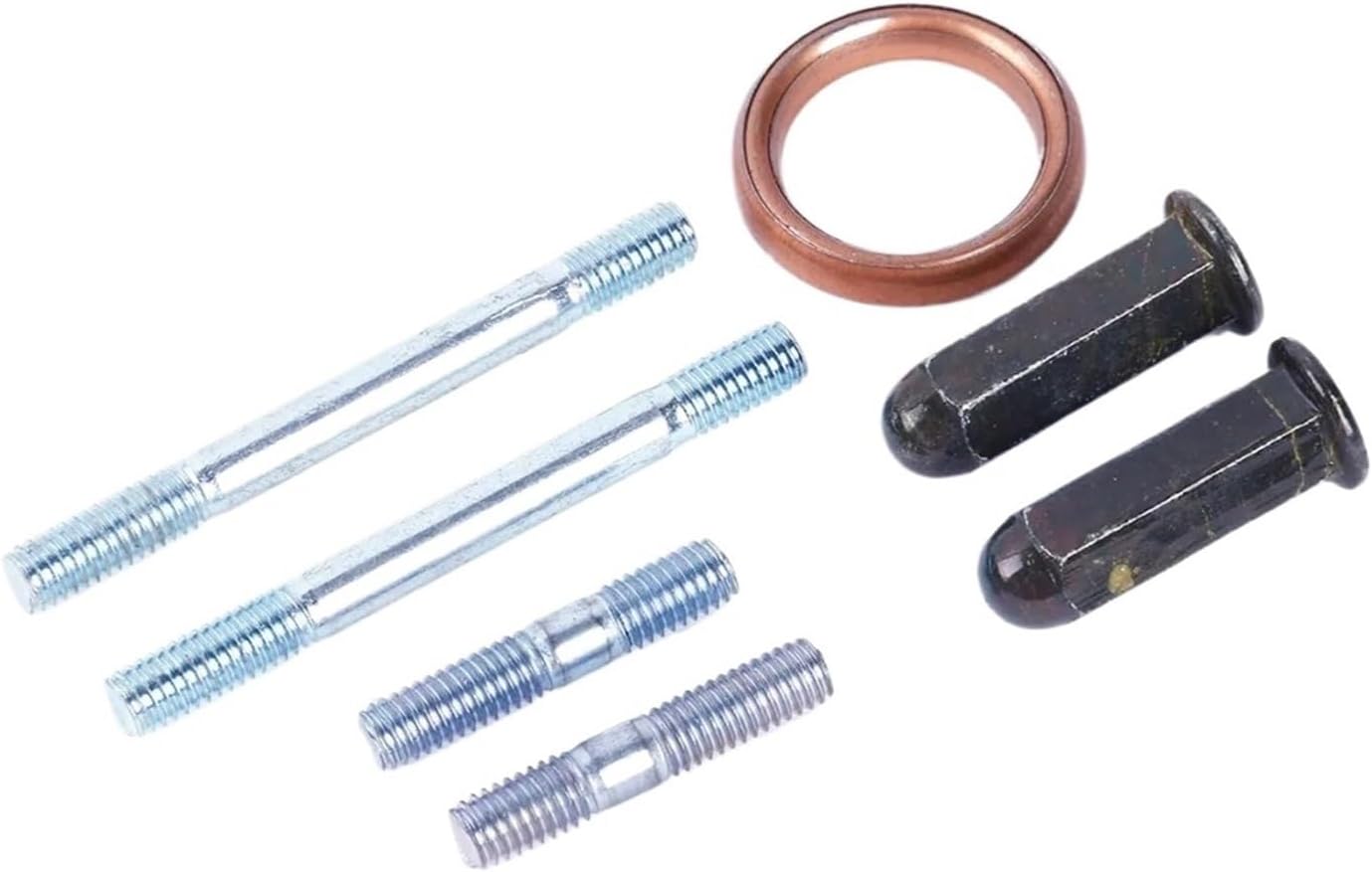 GY6 50cc 150cc Intake & Exhaust Studs Nuts Set with Gasket Compatible With 139QMB 157QMJ ENG-INE - Durable & Easy Installation