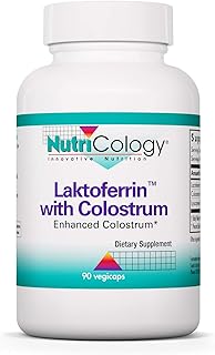Nutricology Laktoferrin with Colostrum, 90 Vegetarian Capsules
