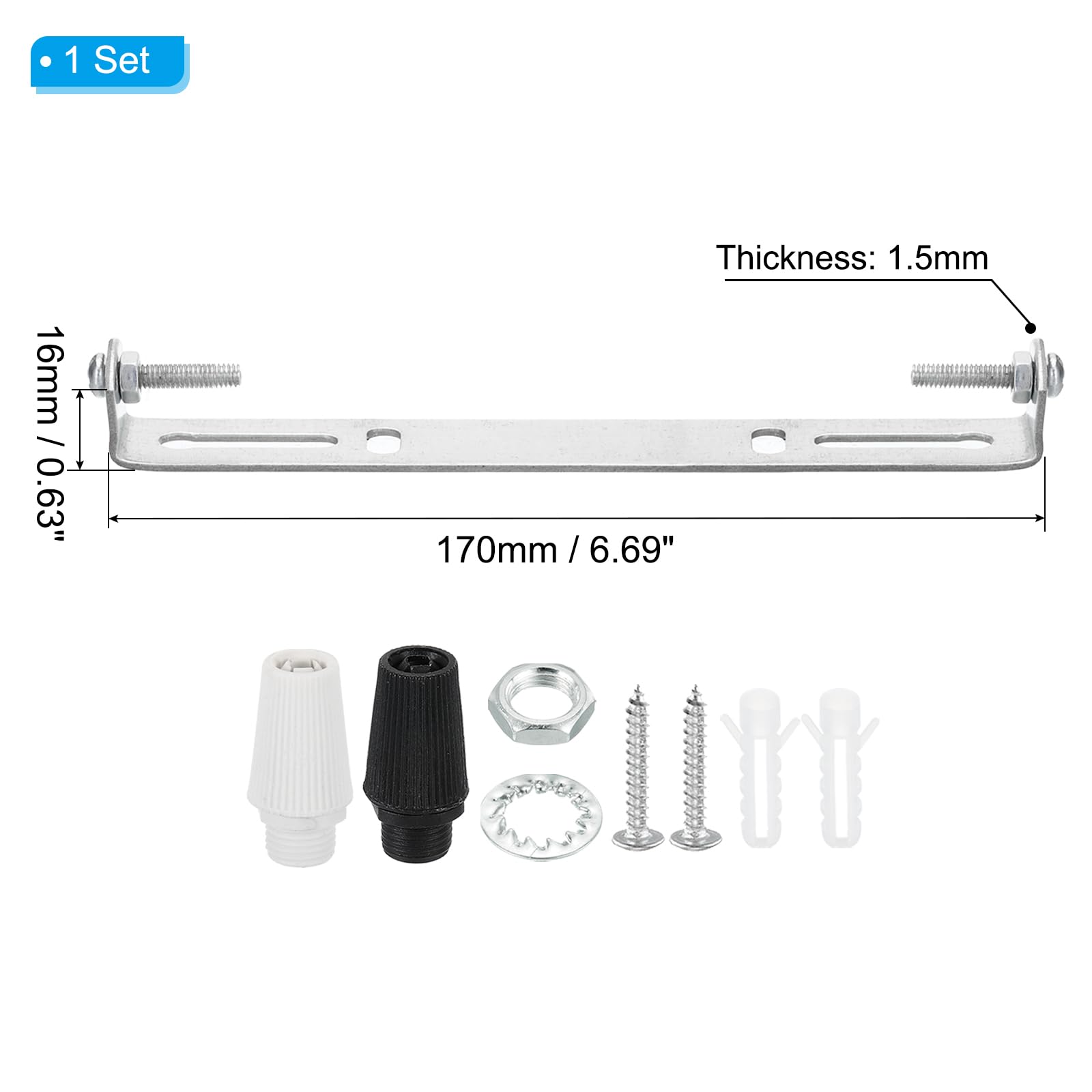 PATIKIL 170mm Ceiling Light Plate Kit - Image 2