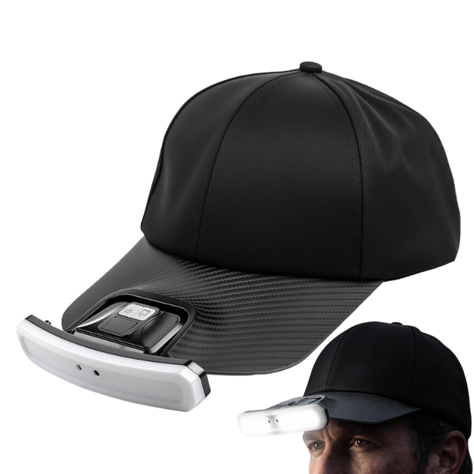 Gorra con luz LED que soluciona la falta de visibilidad en la pesca 8