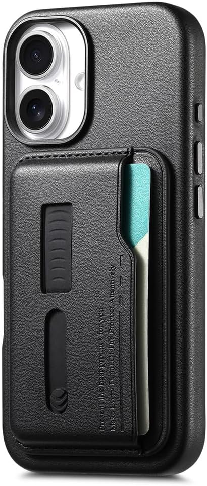 Wallet Case for iPhone 17 Pro Max/17 Pro/Air/17,Heavy Duty Protection Magnetic Detachable Card Holder 2 in 1 Protection Shockproof Phone Cover (17 Pro Max,Blue)