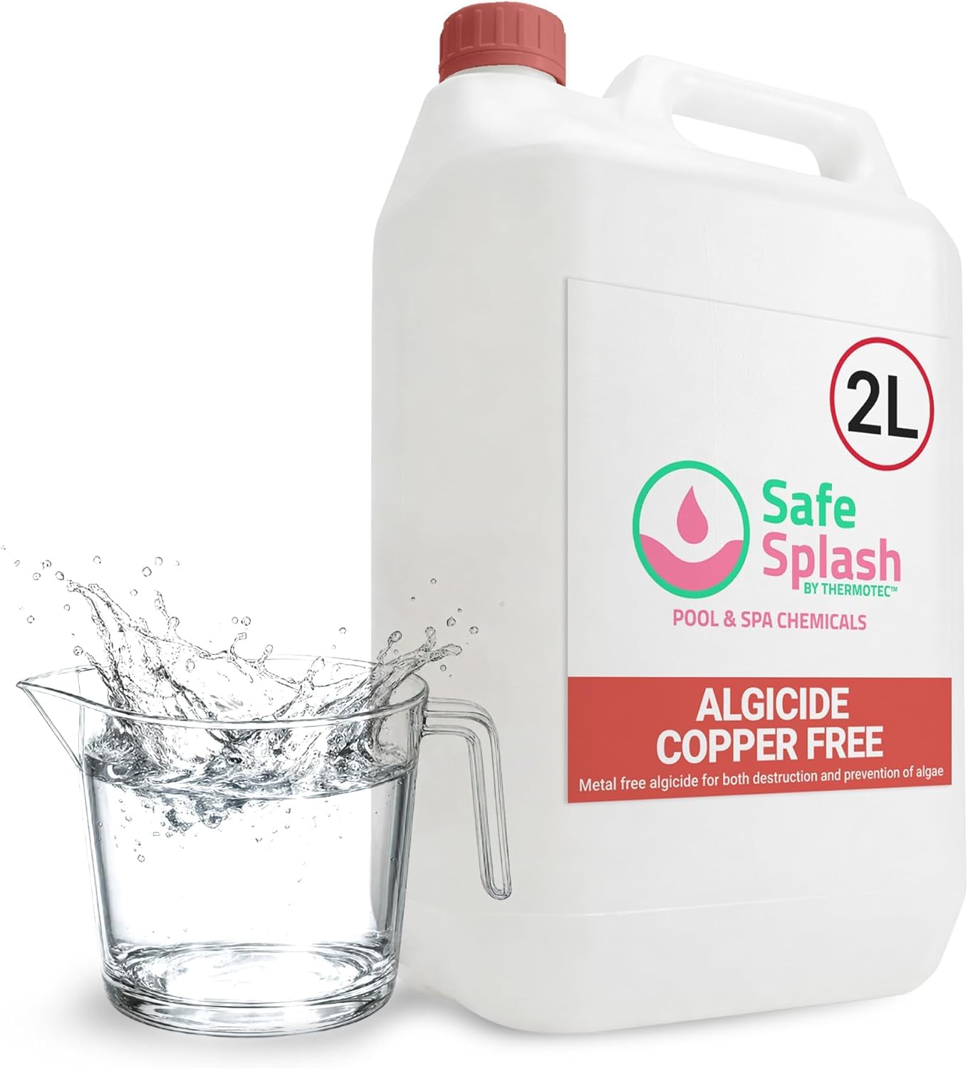 Safe Splash Algicide 2L, Fast-Acting Algaecide for Pools & Hot Tubs