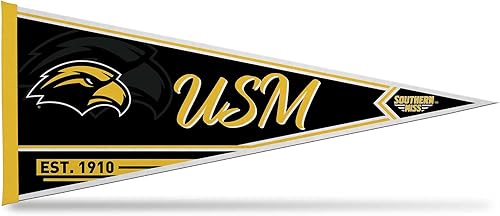 Vista 143 de Rico Industries NCAA Banderín Clásico de Fieltro para Decoración de Pared de 12" x 30" - Ideal para Decoración del Hogar/Dormitorio/Cueva de Hombre