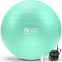 Vista 16 de Gruper Yoga Ball, Extra Thick Non Slip Exercise Ball for Workout, Birthing, Balance, Stability, Pregnancy, 4 Sizes Anti Burst Chair for Home and