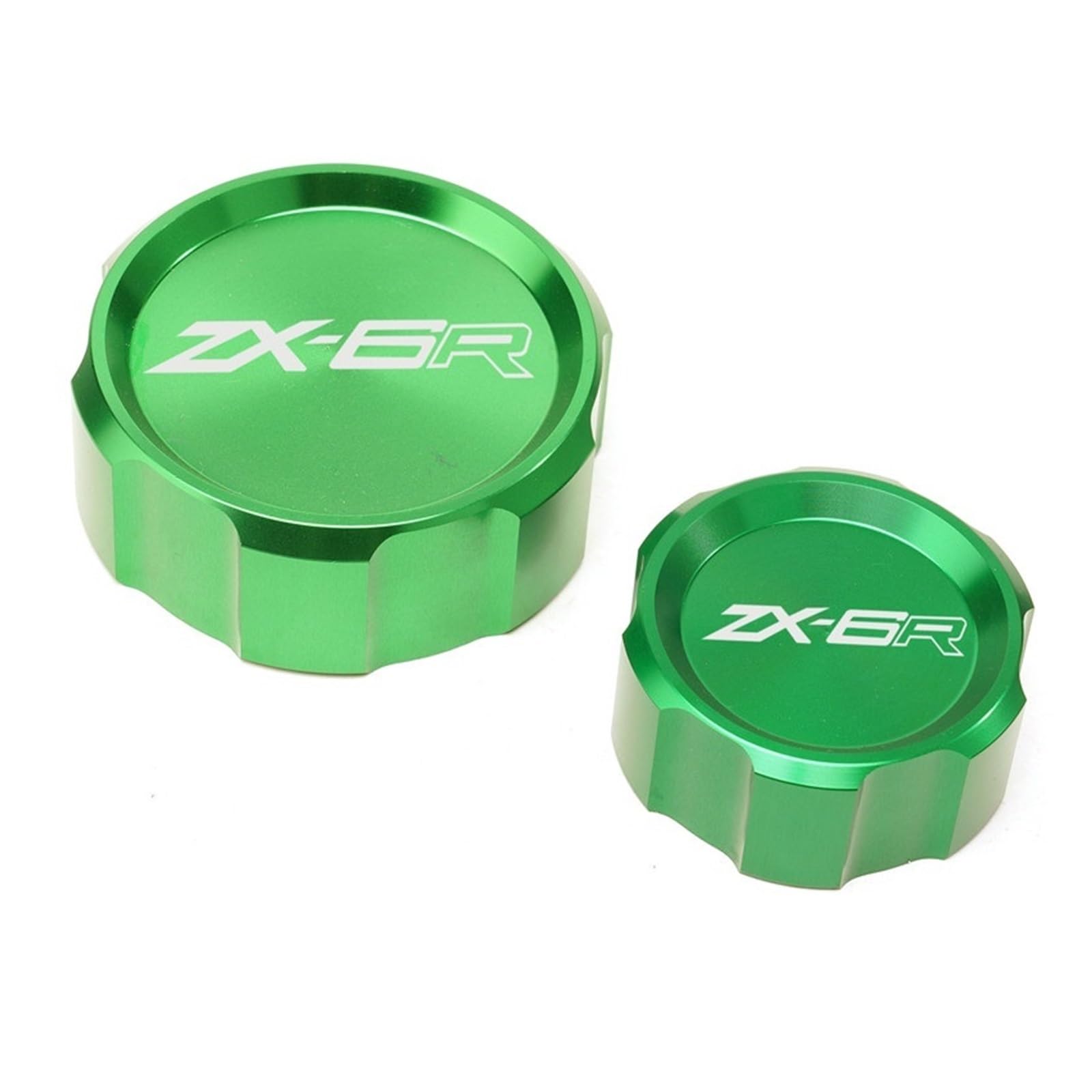 F Dla Kawasaki Ninja ZX6R 636 ZX-6R 2007-2016 Motocykl CNC Przedni I Tylny Cylinder Płynu Hamulcowego Pokrywa Zbiornika Głównego Cap Y(Red)