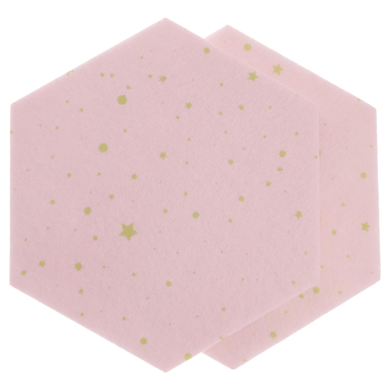 Angoily Felt Wall Stickers Pcs Hexagon Felt Memo Board Home Notice Board Pushpin Inserts