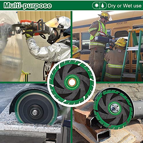 Diamond Blade For All Purpose - Kurstol 4-1/2"/115Mm Arbor 7/8"-5/8" Metal Cut Off Wheel For Granite,Marble,Stone,Stainless Steel,Concrete,Masonry,Glass,Plastic,Iron,Rebar,Angle Grinder Saw Blade #TOP4
