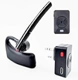 radtel Walkie Talkie Bluetooth Headset, Bluetooth Earpiece with Noise Cancelling Mic, Compatible RT-470X BaoFeng Kenwood Quansheng Radios uv-k5 uv-5r & More.