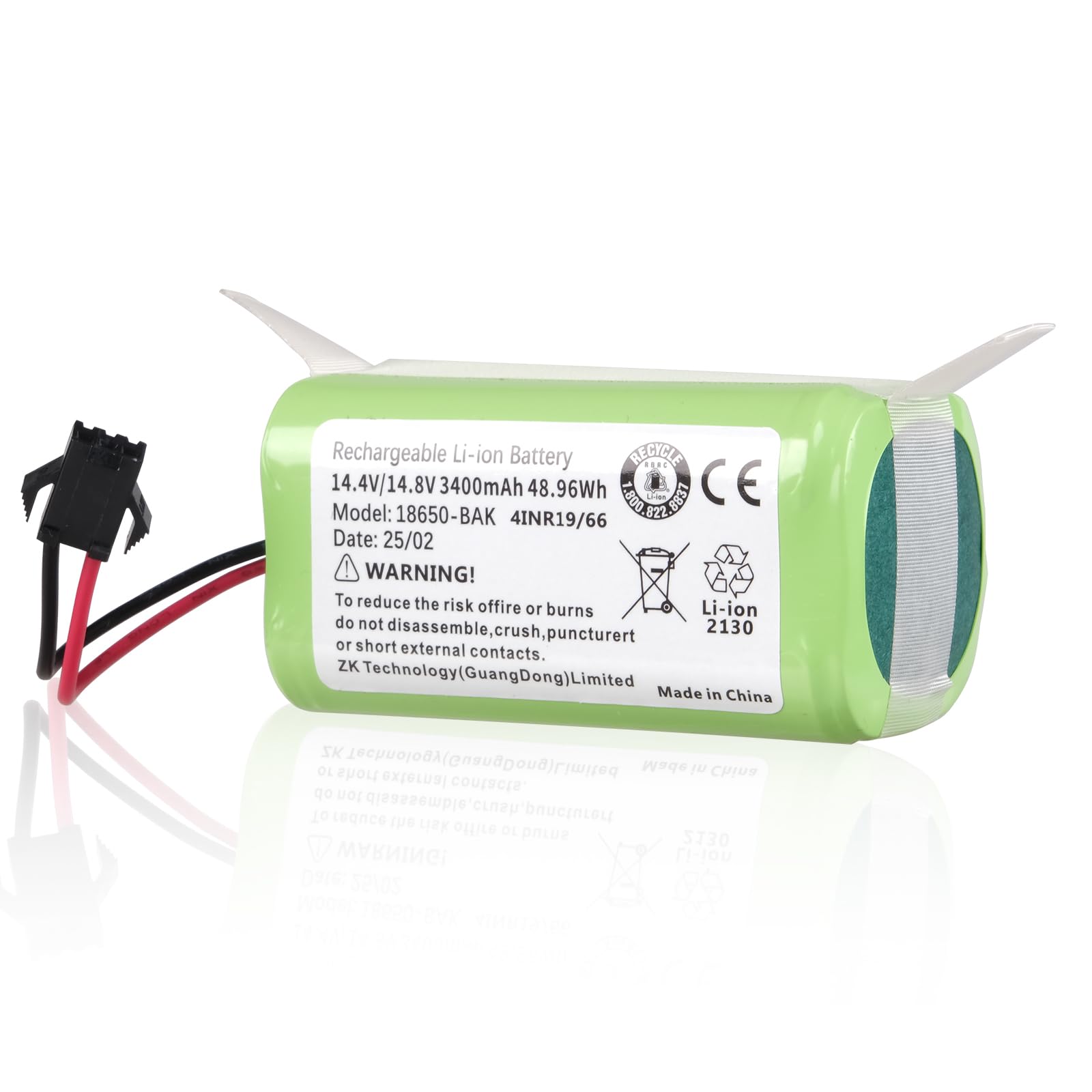 14.4V 3400mAh Battery Compatible with Lefant M210 M210B M210P M213 Venga VG RVC 3000 3001, LEFANT T700/M210P/M1, Eufy RoboVac 11 11S 12 15C 15T 30C 35C G10 Hybrid G20 G30, Ecovacs Deebot N79 N79S