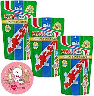 キョーリン ひかり 大粒 浮上性 400g×3個セット 錦鯉の餌 飼料 00-50D オリジナルステッカー付き