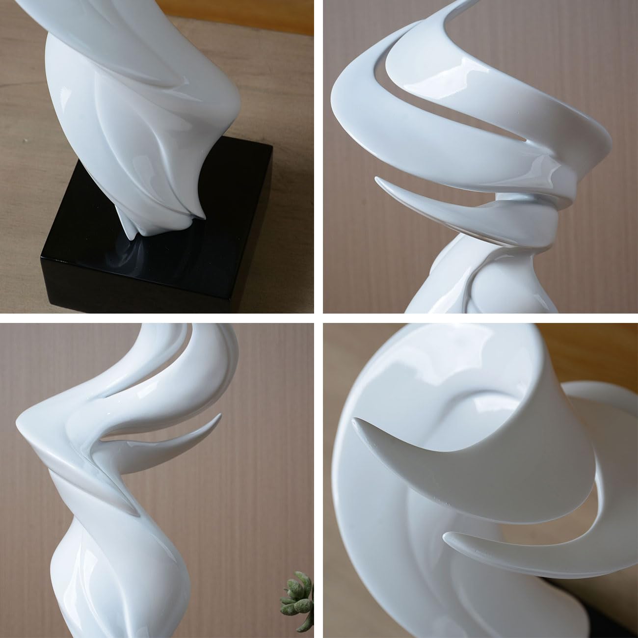 HAUCOZE Modern Skulptur Dekor Moderne Kunst Geschenk Abstrakte Statue Figur Heim Dekoration für Wohnzimmer Schreibtisch Regal 41cm