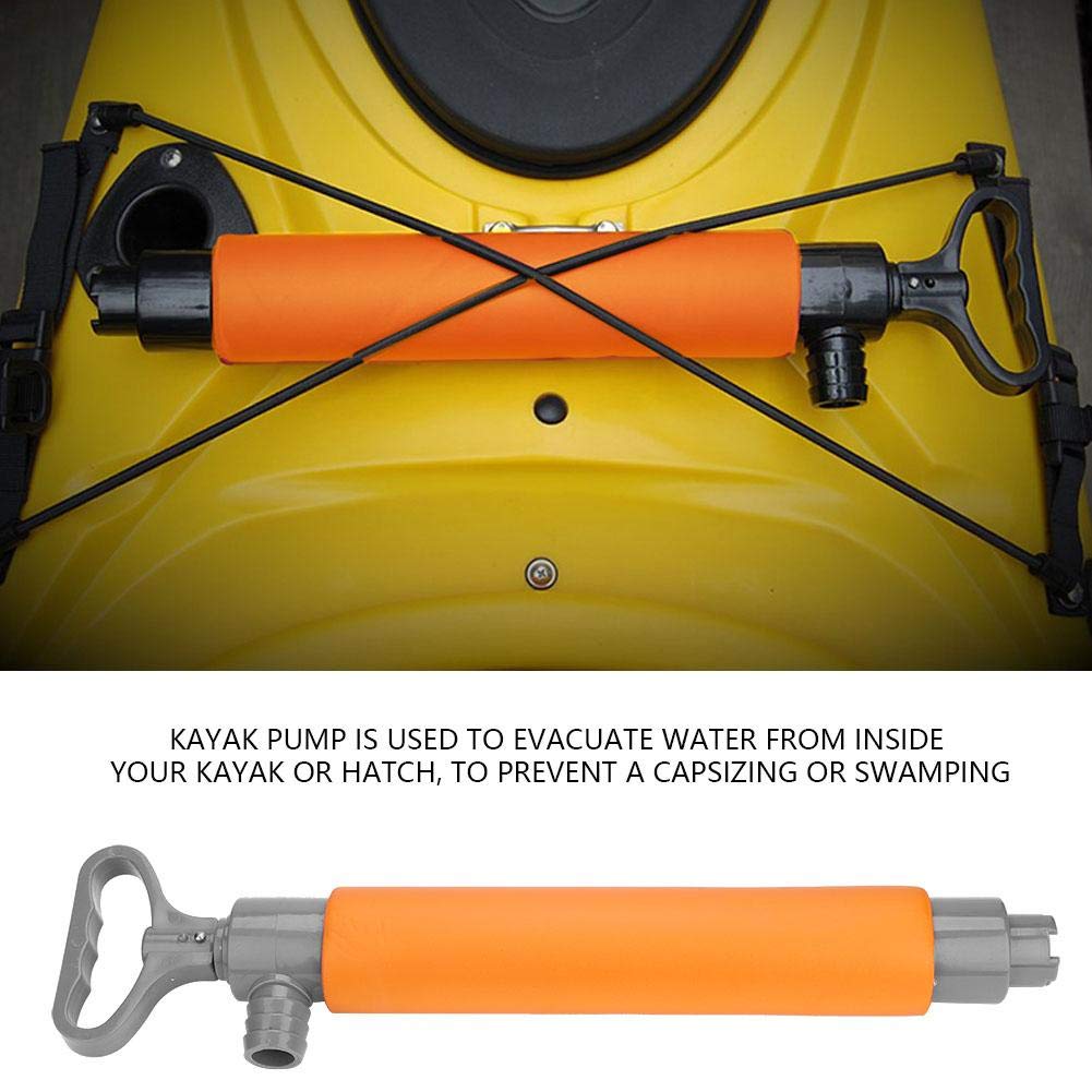 Pompe Eau,Pompe Manuelle Pour Kayak,Pompe De Cale De Kayak Manuelles Flottante Accessoires Sauvetage Repment Pour Canoë Kayak Raft Kayak Urgence Pompe Puisage De L'Eau