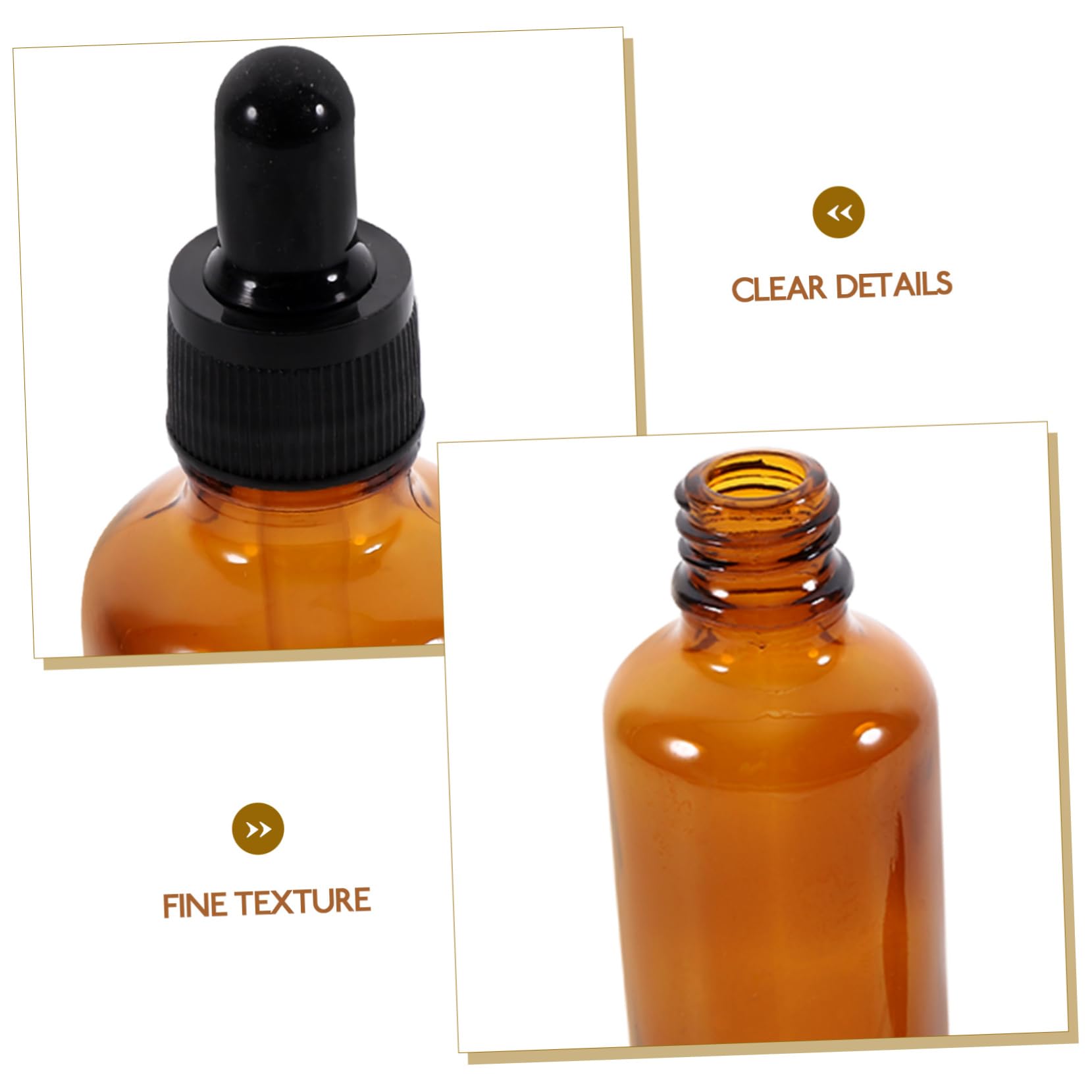 minkissy 6stücke Glas Tropfflasche für Ätherische Öle Kleine Leere Fläschchen mit Pipette für Parfums und Reise-sets Kompakte für Handtasche
