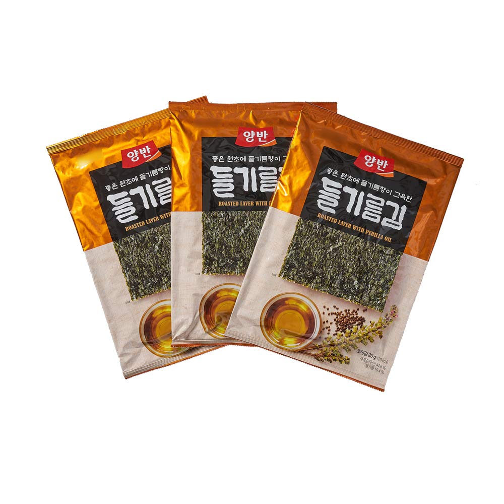 [Dongwon] Yangban Perilla Oil Algues Nori) Snack 20 g × 3 / Aliment coréen / Algues coréennes / Snacks d'algues (Expédition directe à l'étranger)