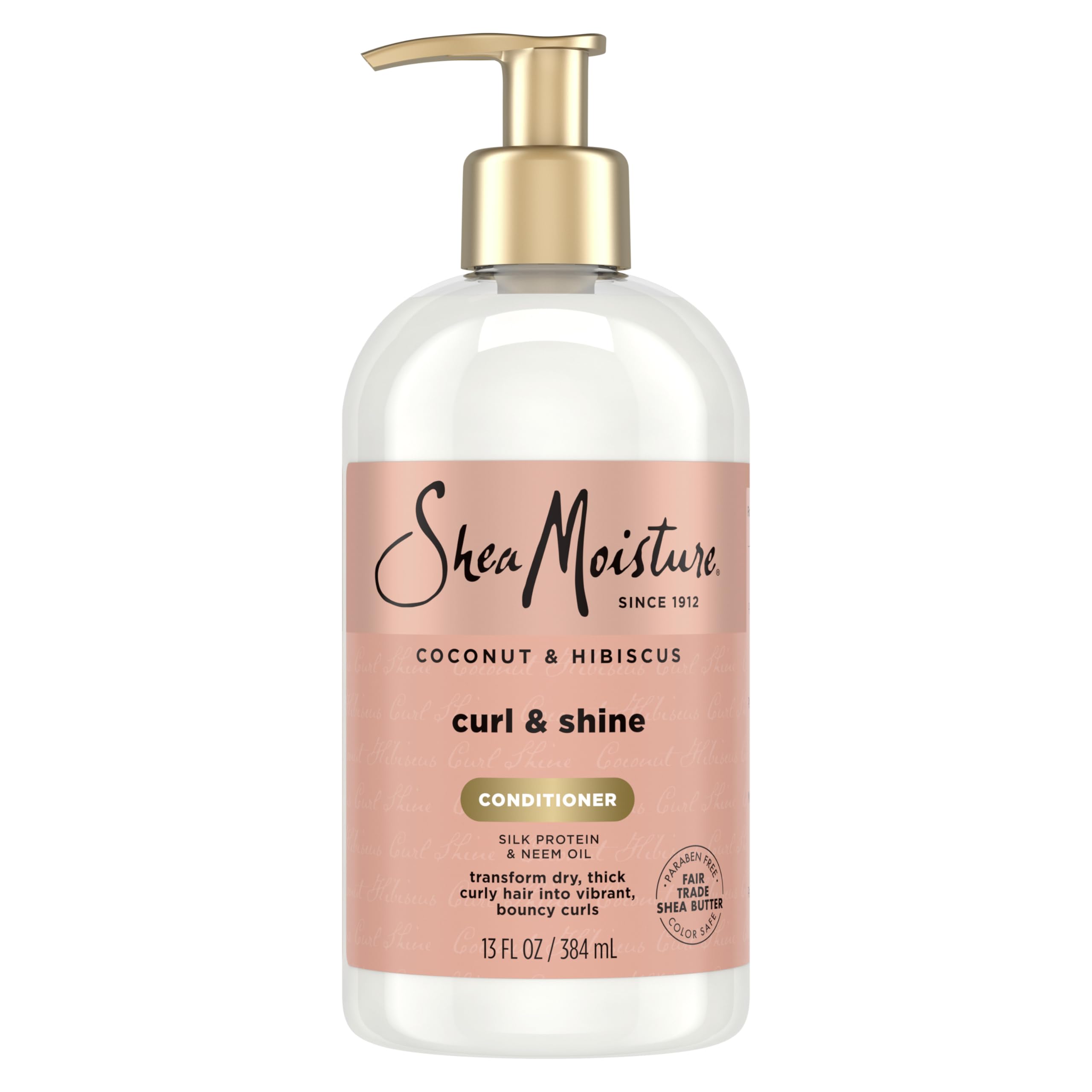 SHEA MOISTURE Coconut & Hibiscus Curl & Shine Oily Conditioner - 13 Oz,1 Count