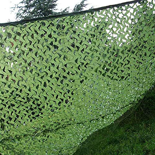 Malla de camuflaje verde calada toldo resistente para decoración de piscina 4