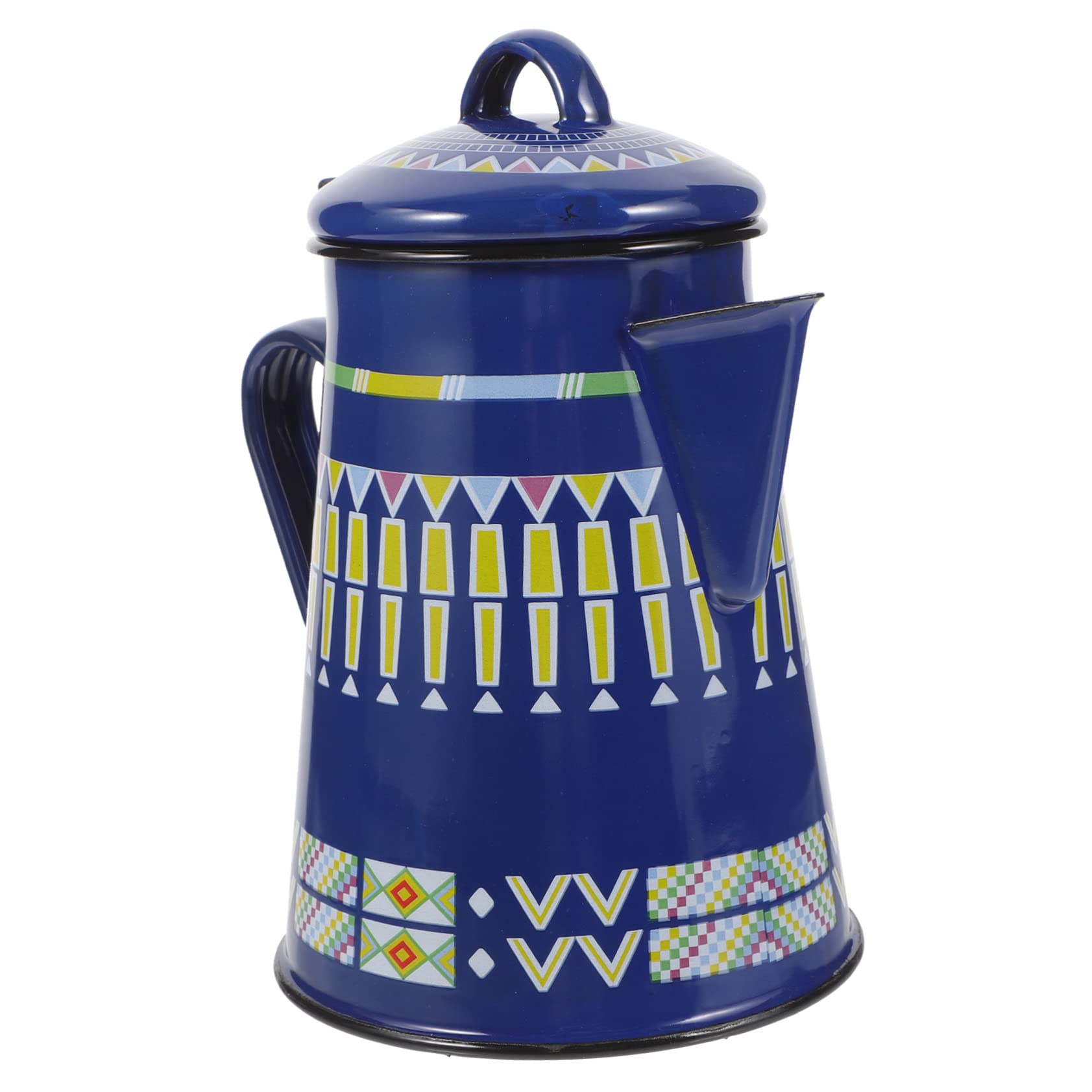 Hervidor y Tetera, hervidor de Esmalte para Calentar Agua, hervidor de Mano para café y té, hervidor Decorativo Gris para Preparar y Servir Agua en casa, con un diseño Elegante.