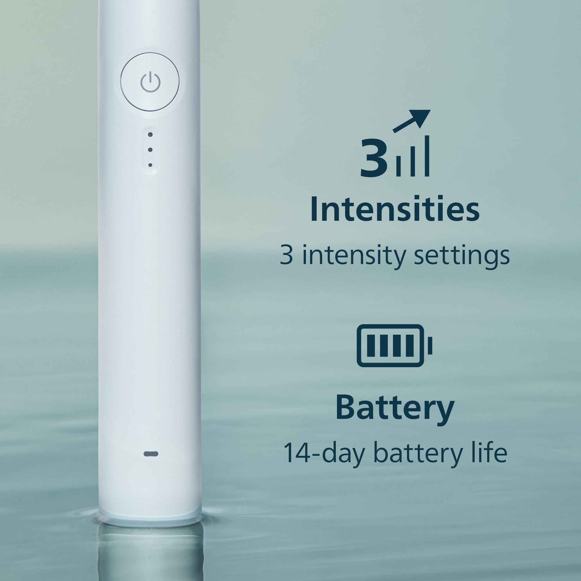 Philips Sonicare Spazzolino elettrico serie 4200, spazzolino sonico con sensore di pressione, 3 livelli di intensità, funzione EasyStart, SmarTimer e QuadPacer, autonomia di 14 giorni, custodia da
