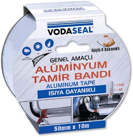 VODASEAL 53.01.024 Tamir Bandı-50mmx10mt, Alüminyum, Isıya Dayanıklı
