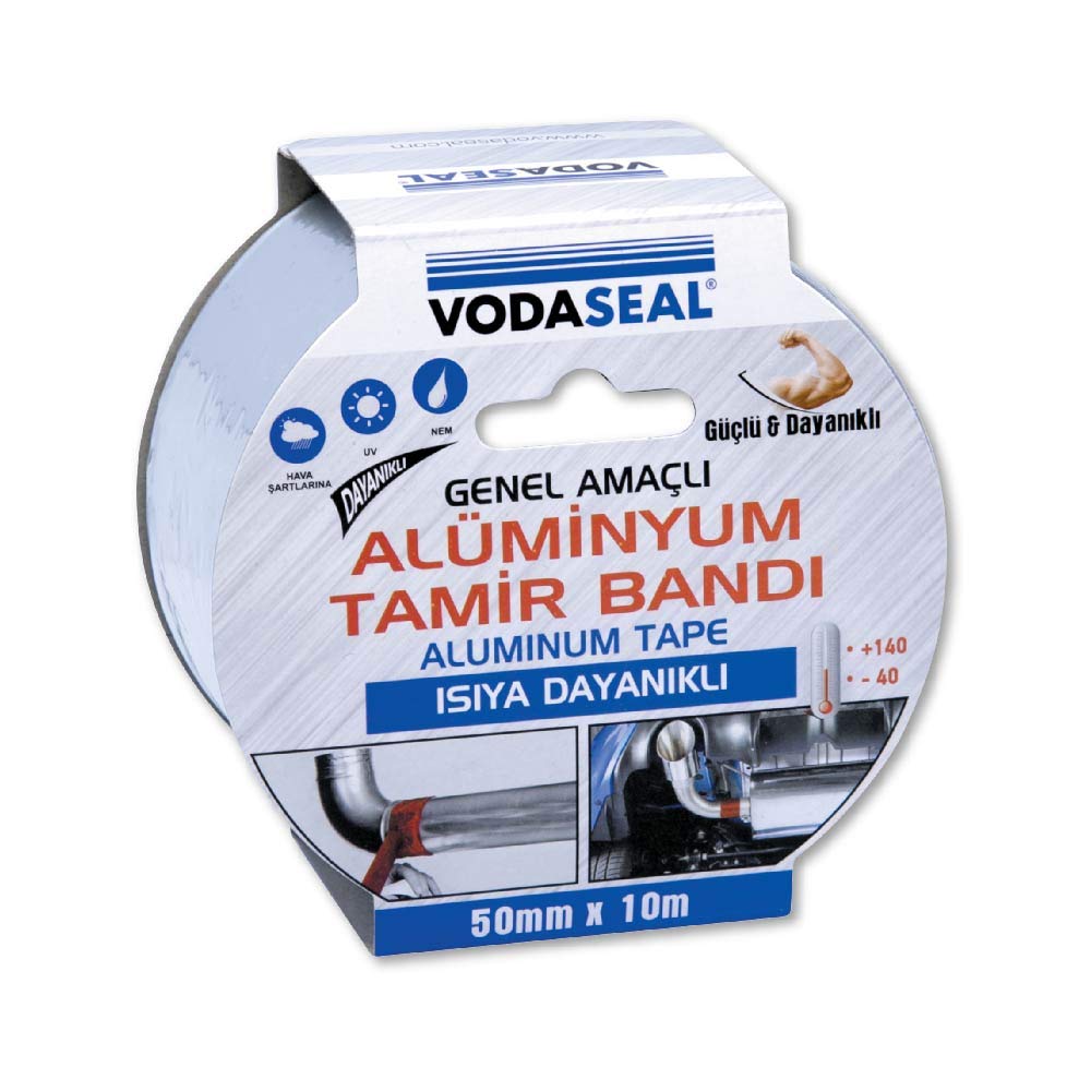 VODASEAL 53.01.024 Tamir Bandı-50mmx10mt, Alüminyum, Isıya Dayanıklı