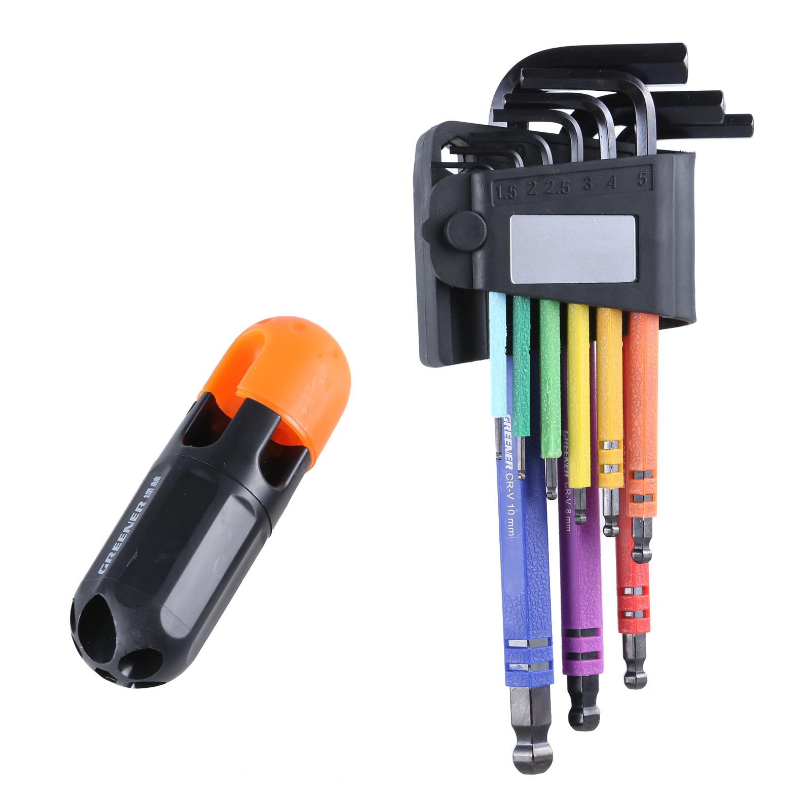 Tsophreniq 9Pcs Allen Set Long Hexagon Wrench Set For Furniture Assembly Appliance Repair Household Furniture Equipment Multicolor Hexagon