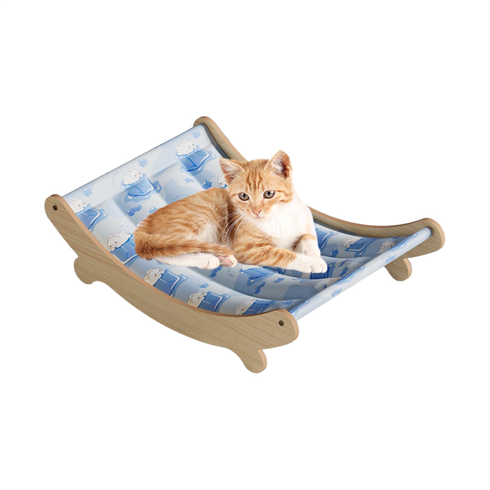 Canapé pour chat lavable rafraîchissant pour sol de chambre et voyage