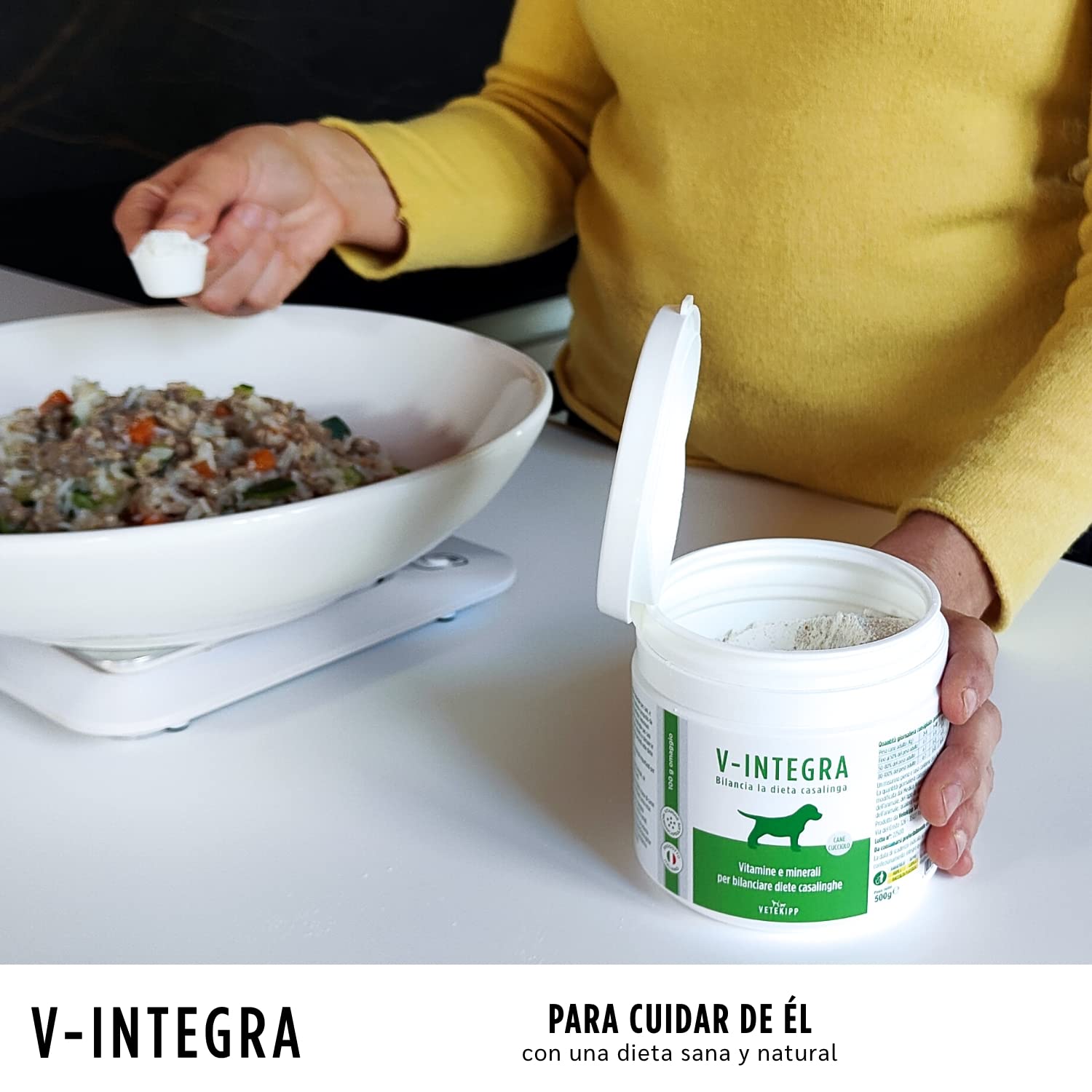 Dog Puppy - Kompletny Suplement Bogaty w Witaminy i Minerały do ​​Domowej Diety Psa i BARF - 500g - Wyprodukowano we Włoszech