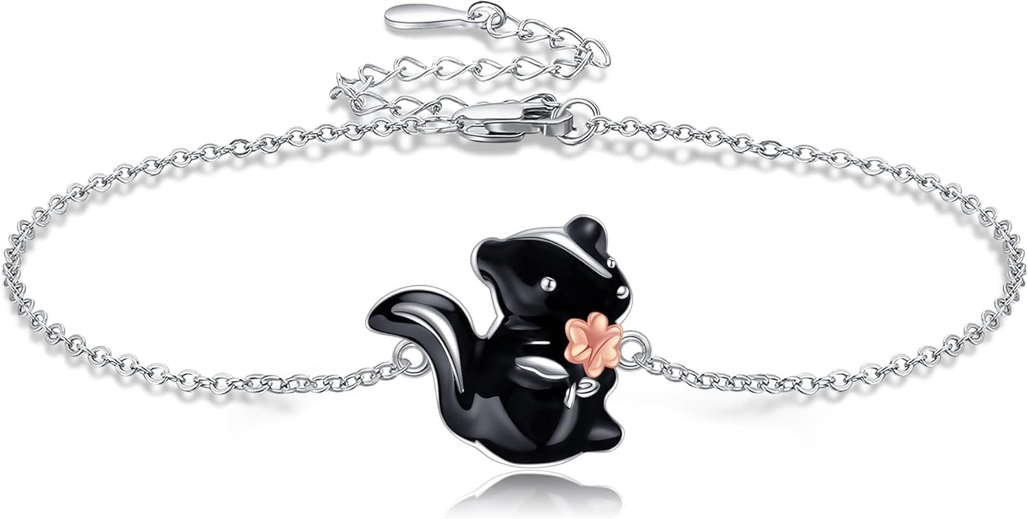 925 Sterling Silver Animal Bracelet Penguin Great Dane Horse Donkey Paw Print Bracelet Jewelry Gifts for Women Lovers