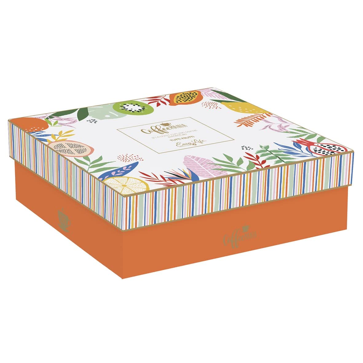 Easylife - Coffret 6 Tasses A Cafe en Porcelaine 100ML Tutti Frutti