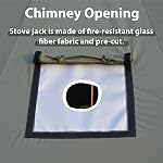 Canvas Bell Tent 10ft Green with Stove Jack and Zipped Removable Floor, Luxury Outdoor Glamping Yurt Cotton Tent for Family Truck Car Camping Hunting Party