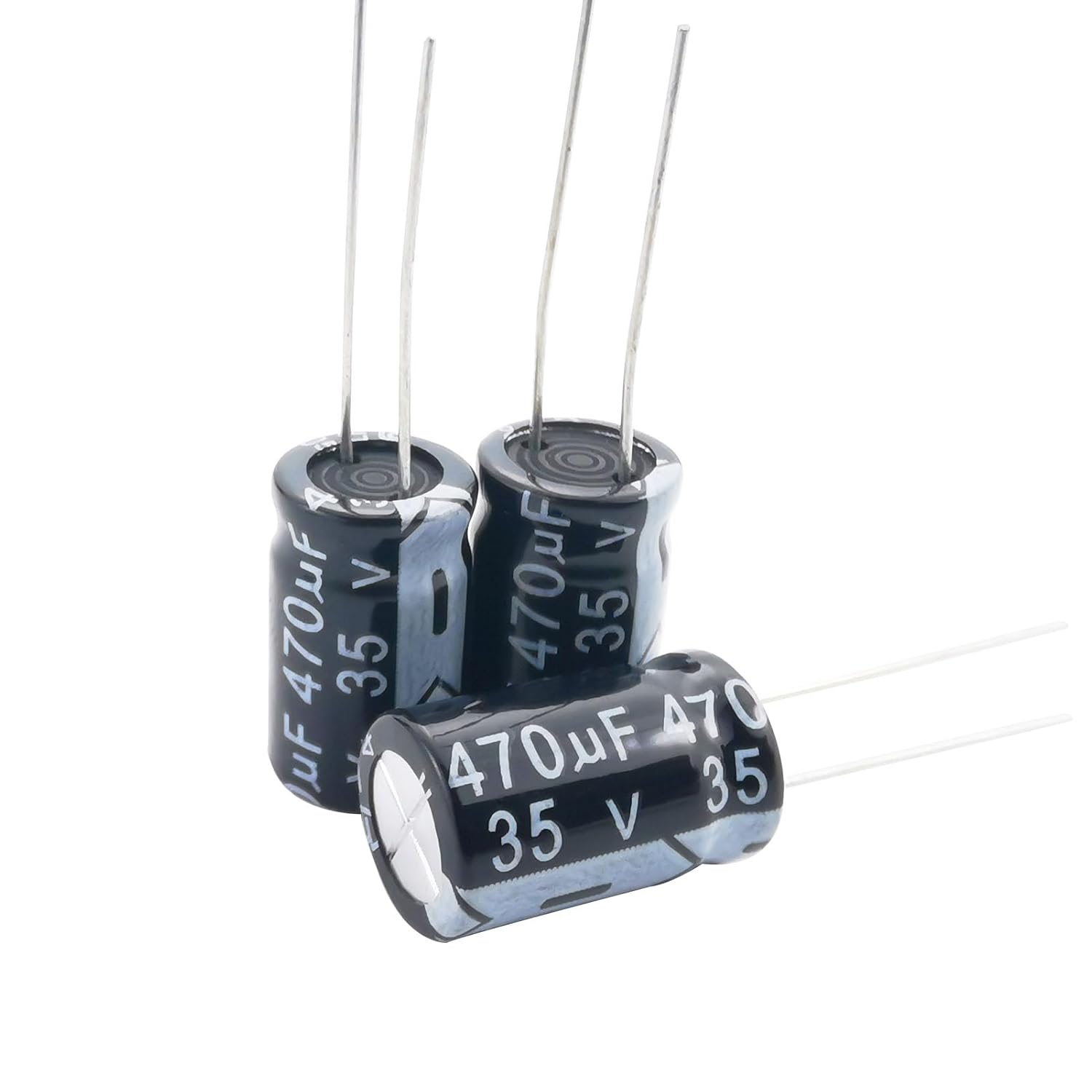YUNGUI 10pcs 2200uF 25V Capacitor,13x25MM ±20% Electrolytic Capacitors 25V, 2200uf Aluminum Capacitors High Frequency Industrial Electrical Capacitors for DIY Soldering Electronic Projects