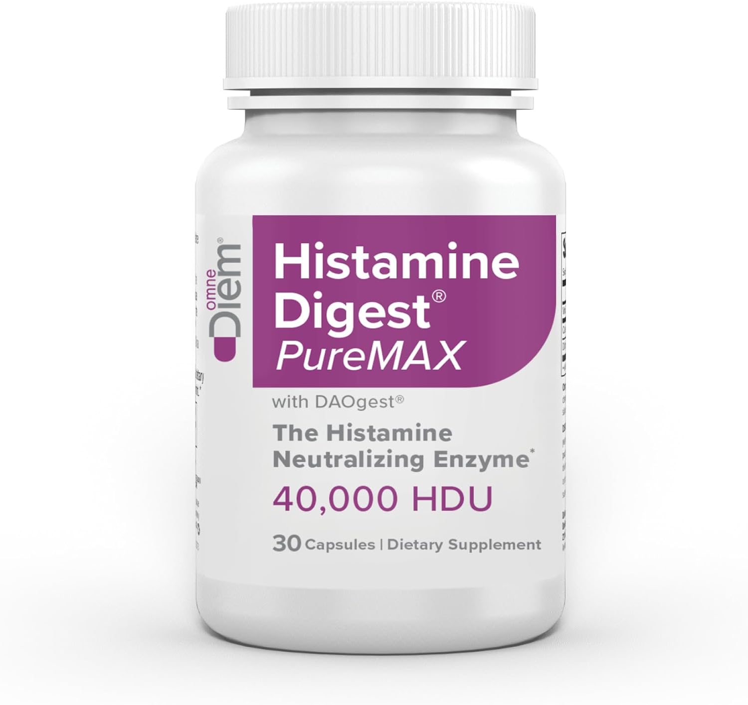 Omne Diem Histamine Digest PureMAX with DAO - Diamine Oxidase Supplement for Food Related Histamine Intolerance (30 Capsules) - Image 5