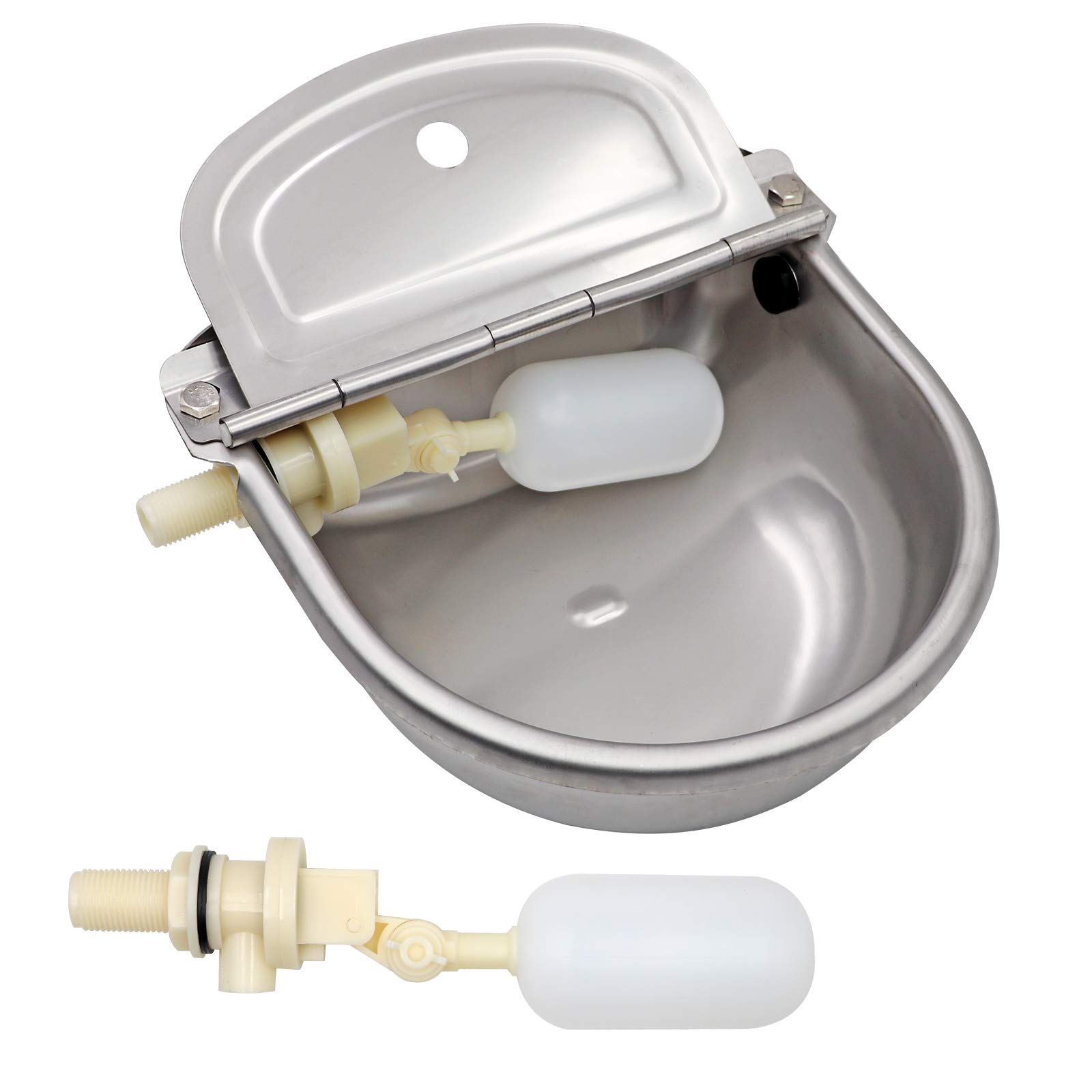 Buy MUDUOBAN Stainless Steel Float Valve Water Bowl for Cattle Horse Automatic Hog Goat Pet